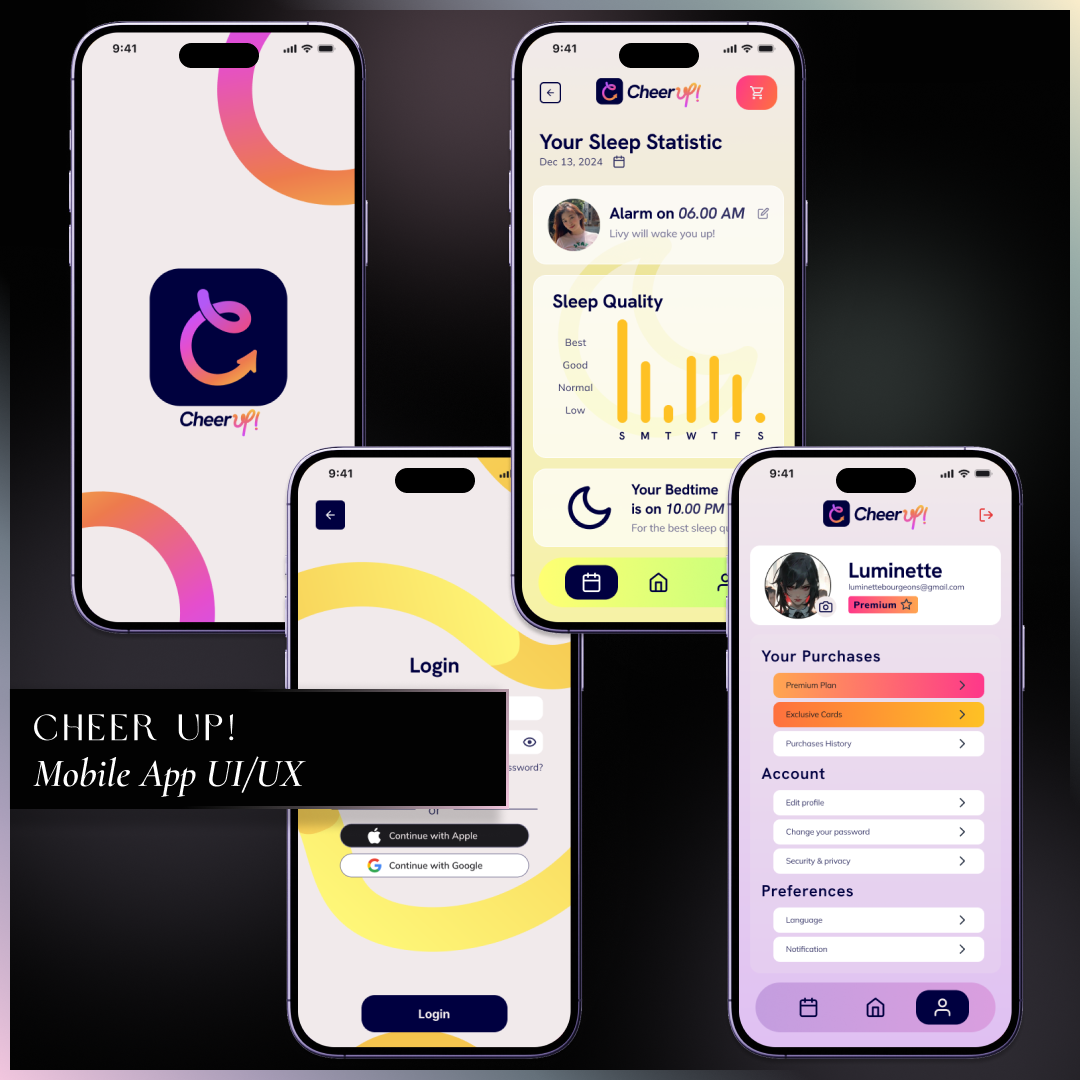 CHEER UP!- Mobile App UI/UX1