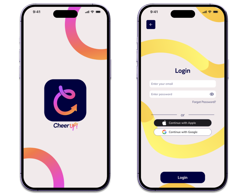 CHEER UP!- Mobile App UI/UX1